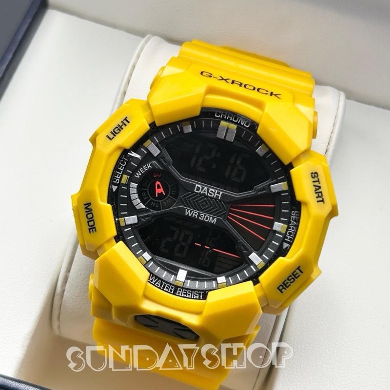 (GX-02) นาฬิกาข้อมือSport กันน้ำ ไฟLED ทรงSport สวย สุดฮิต