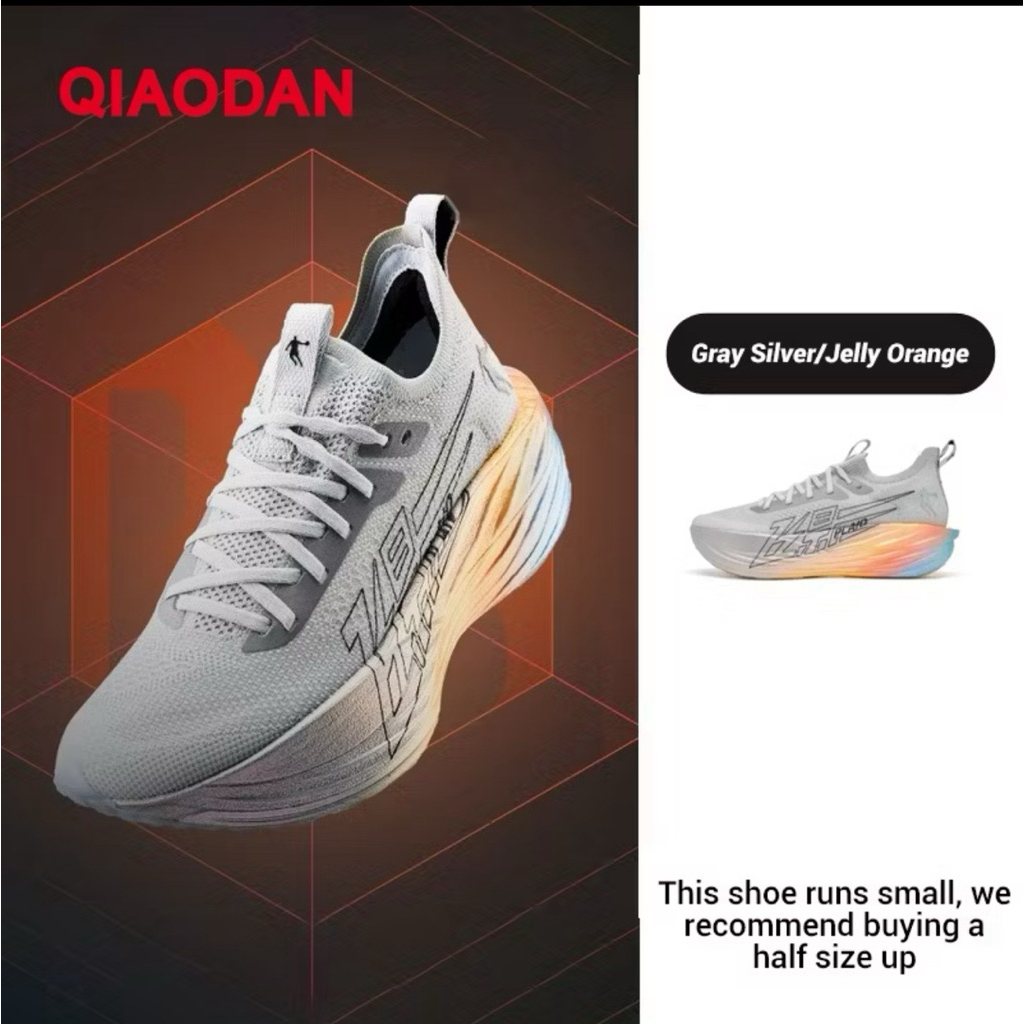 รองเท้าวิ่ง Qiaodan Feiying Plaid 1.5 หญิง มือ 2 สภาพใหม่ size 38