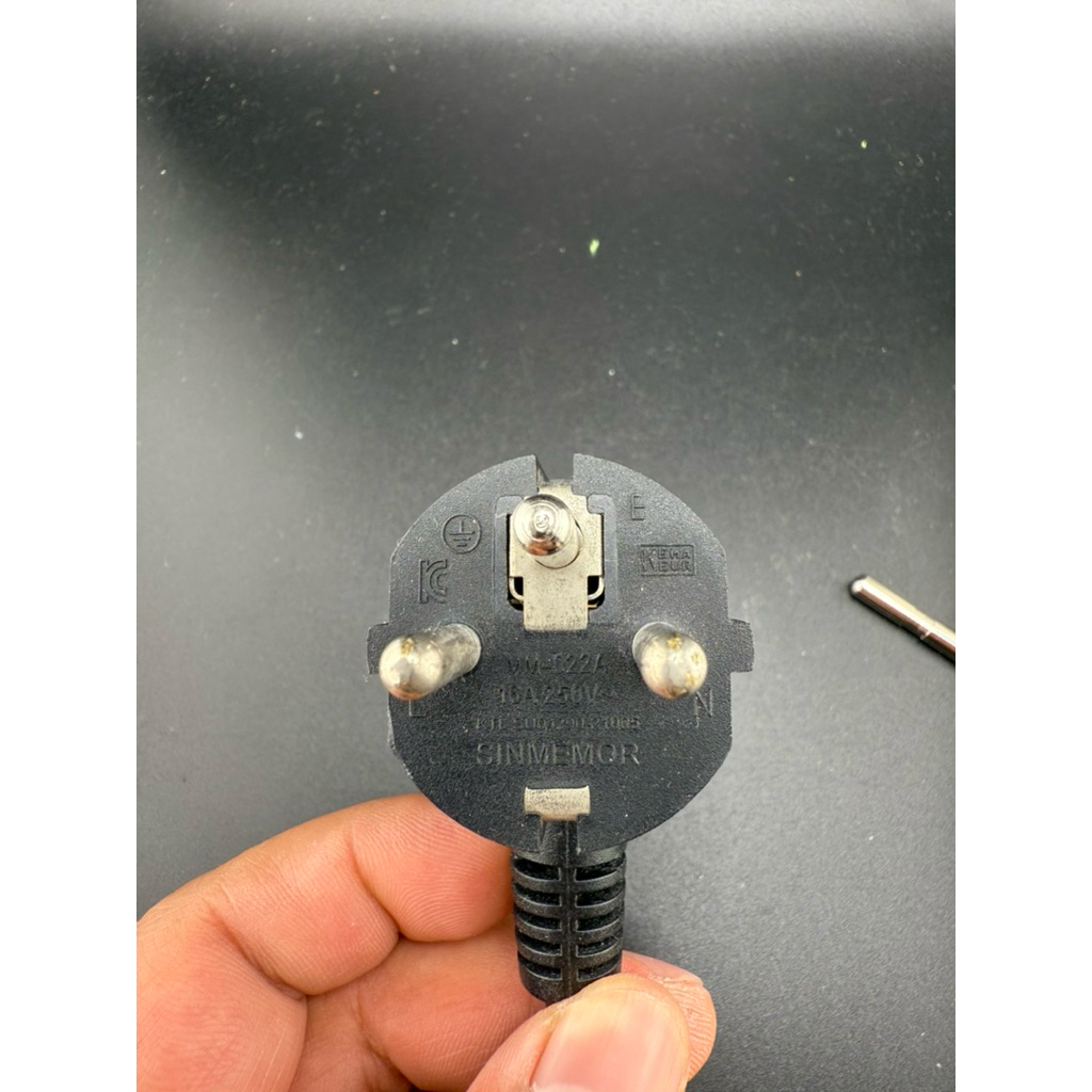 ขากราวด์เสริม สำหรับหัวปลั๊กAC แบบEU (Ground Pin ,Ground Rod)  แบบมีร่อง(เวลาดึงออกขากราวน์ไม่ติดคาปลั๊ก) - รูปที่ 3