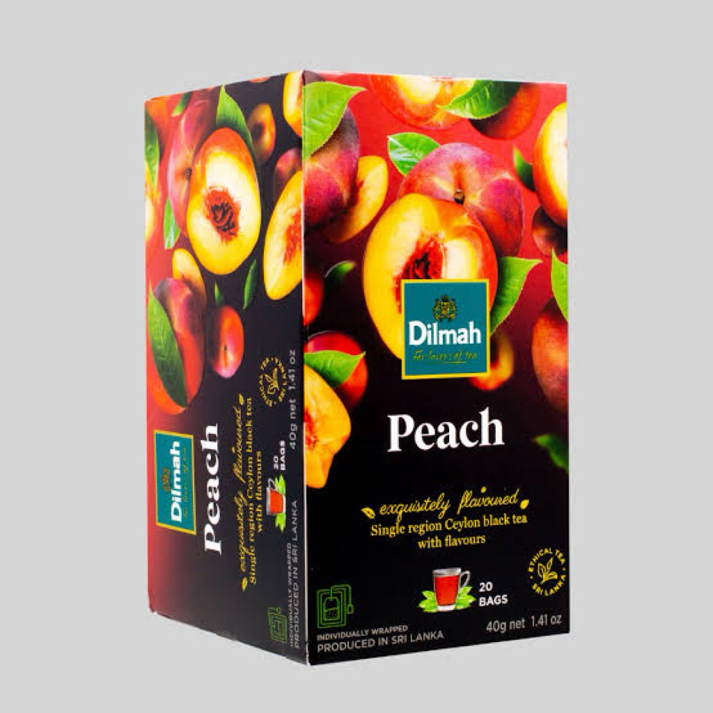Dilmah Peach ชาพีชตัวจริง ขายดีของใหม่ที่ใครๆก็ชอบ ดิลมา ชาซอง ชาดำ กลิ่นพีช 20ซอง หอมมากก ชื่นใจมาก