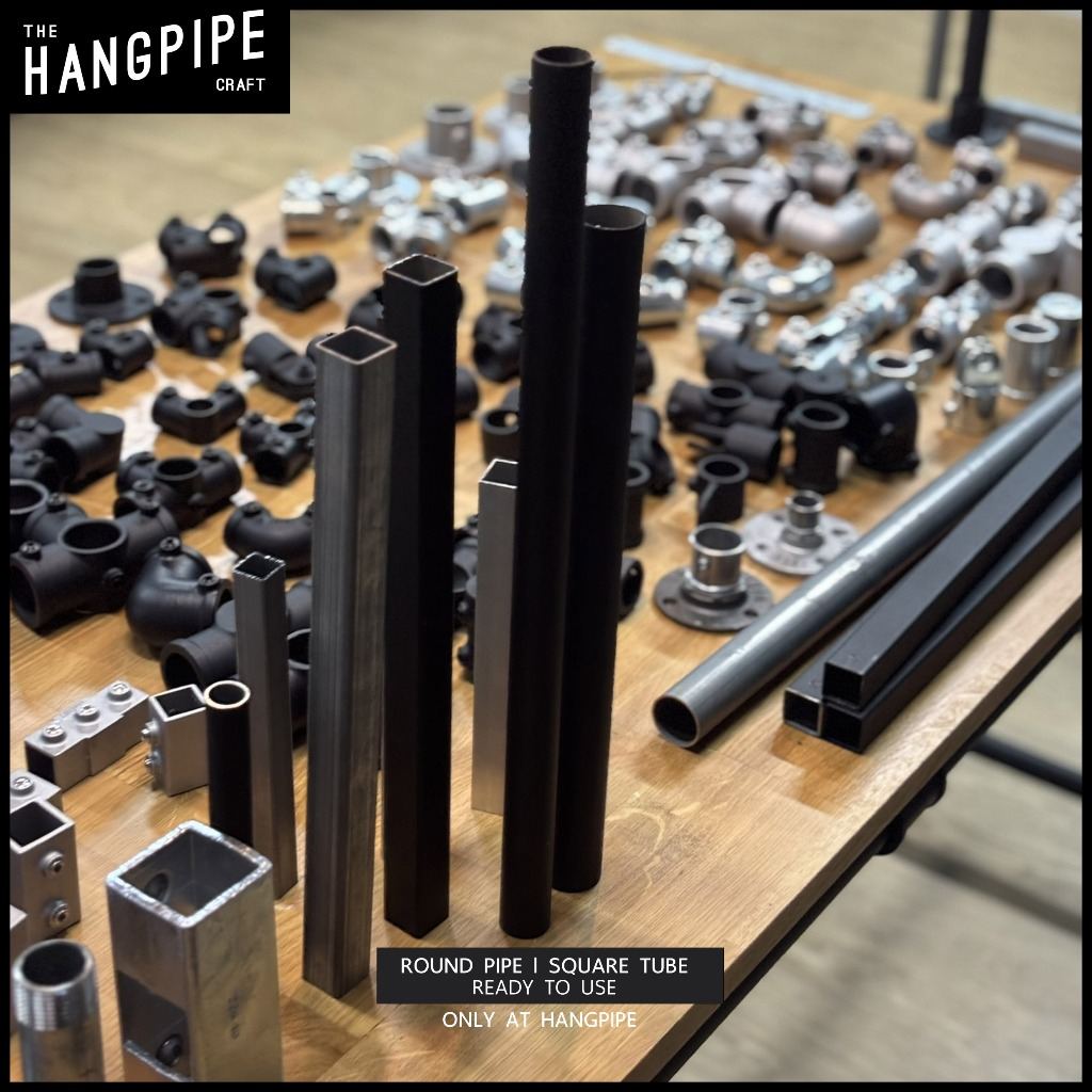 ข้อต่อเหล็กกล่องสีดำ 1x1นิ้ว แบบสวมล็อคน็อตไร้สนิมสวมขันใช้ง่าย25.4 mm ทำจากอลูมิเนียมหล่อ - รูปที่ 6