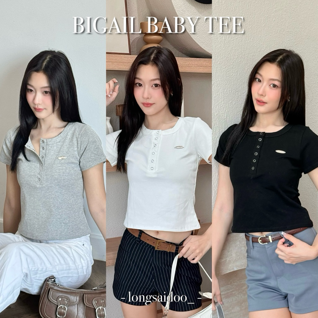 BIGAIL BABY TEE : Longsaidoo_