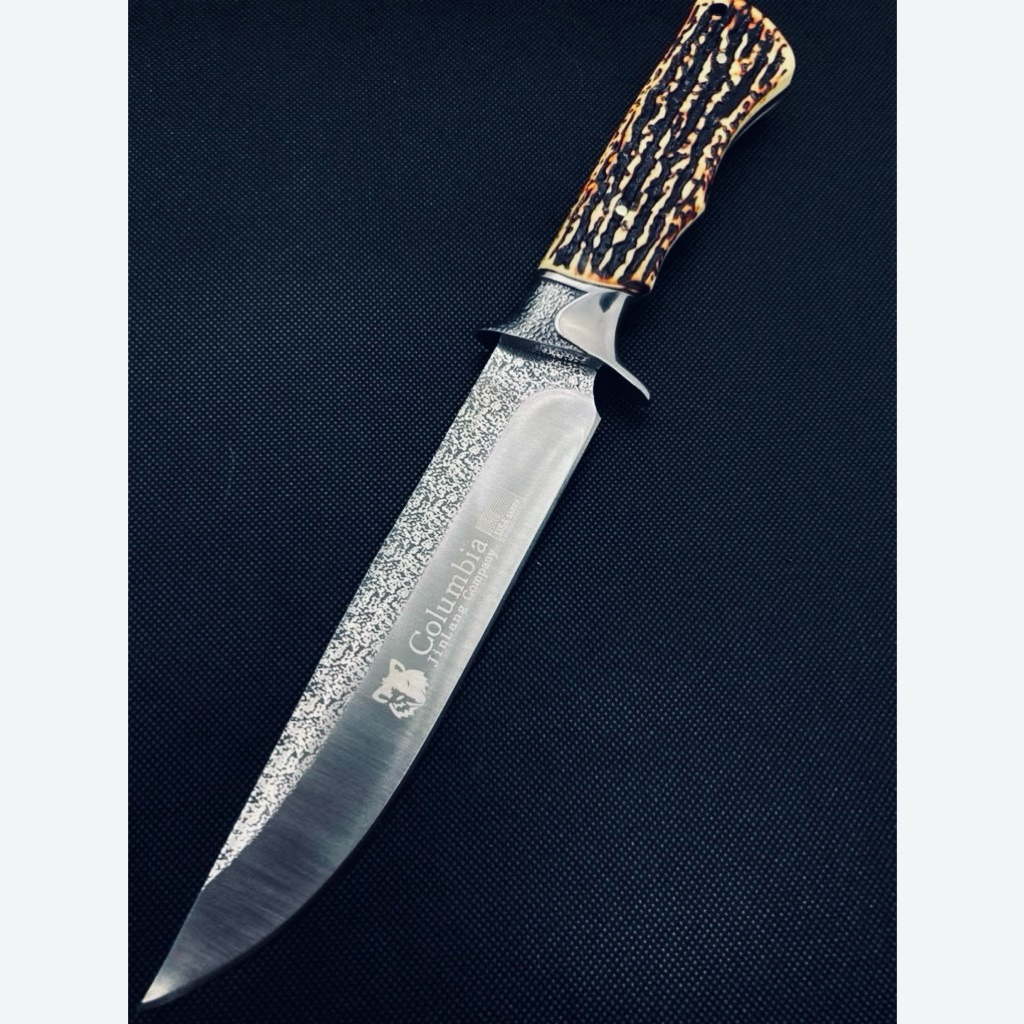 🦊 Columbia Fixed Blade Hunting Knife USA 🇺🇸 SABER no.SA45