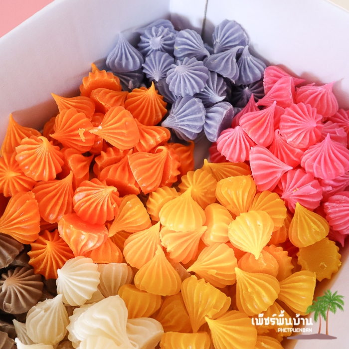 อาลัวใหญ่ อาลัวเพชรบุรี อาลัวกะทิสด คละ 8 สี  200 / 500 กรัม / 1 กก  《เจ》
