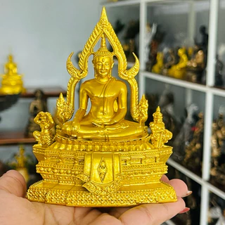 พระพุทธชินราช แร่เหล็กน้ำพี้ ขนาดเล็ก ฐาน3.5นิ้ว หน้าตัก2นิ้ว สูง 5 นิ้ว แถมฟรี ข้อมือประคำ พระผงแร่เหล็กน้ำพี้ เเละทูป