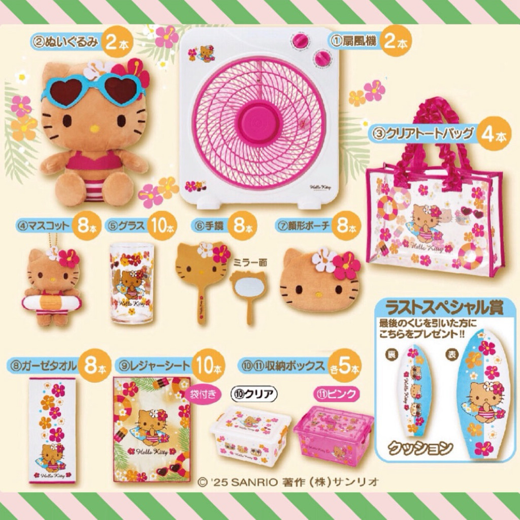 (พร้อมส่ง/ของแท้💯) Sanrio Sun Tan Gyaru Hello Kitty Lottery 2025 | จับฉลากคิตตี้ผิวแทน คิตตี้ฮาวาย ก