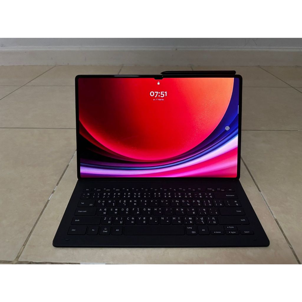 Galaxy Tab S9 Ultra+Book Cover Keyboard Slim ศูนย์ไทย ประกันศูนย์ไทย 1 ปีเต็ม :Galaxyไร้ตำหนิ⭐️ อุปกรณ์/⭐️กล่อง/สายชาร์ต