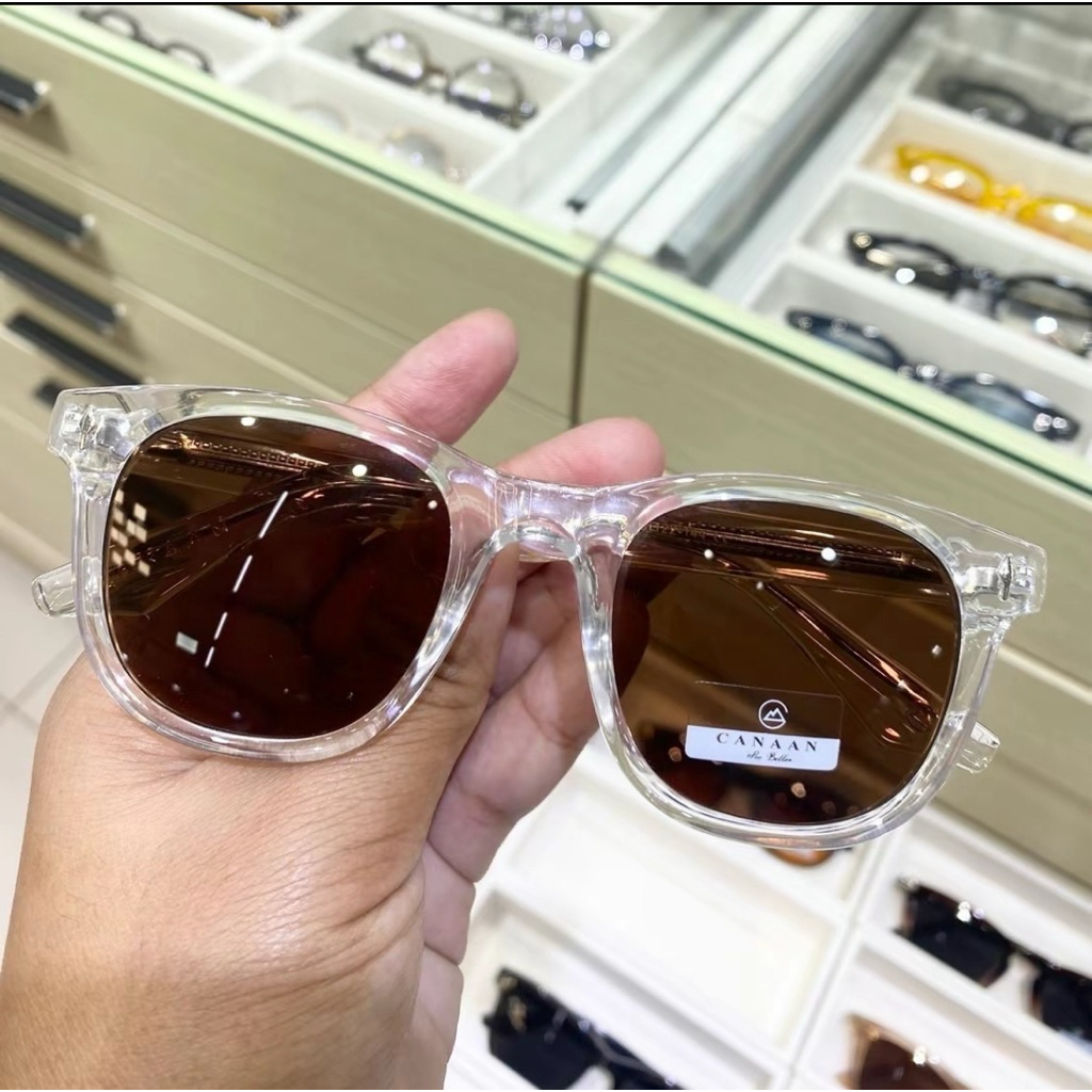 แว่นกันแดด สไตล์วินเทจ สุดฮิต  เเบรนด์ canaan แท้สั่งตรงจากโรงงาน กัน UV400 สามารถนำกรอบเปลี่ยนเลนส์สายตาได้ ราคา ถูกที่สุด ดีลบีเคเค แกลเลอรีภาพที่ 5