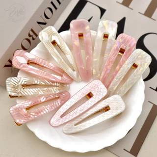 WFH |6| กิ๊บอะคริลิค เรซิ่น กากเพชร ลายหินอ่อน มีหลายสี