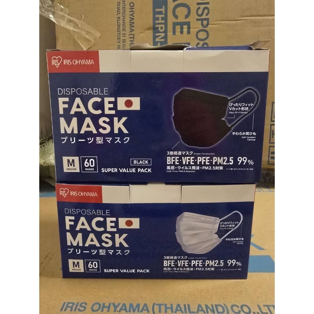 IRIS OHYAMA Disposable Face Mask [60pcs]มี2สี
