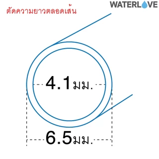 (5 เมตร) สาย PE ขนาด 2 หุน 1/4 นิ้ว สำหรับเครื่องกรองน้ำ