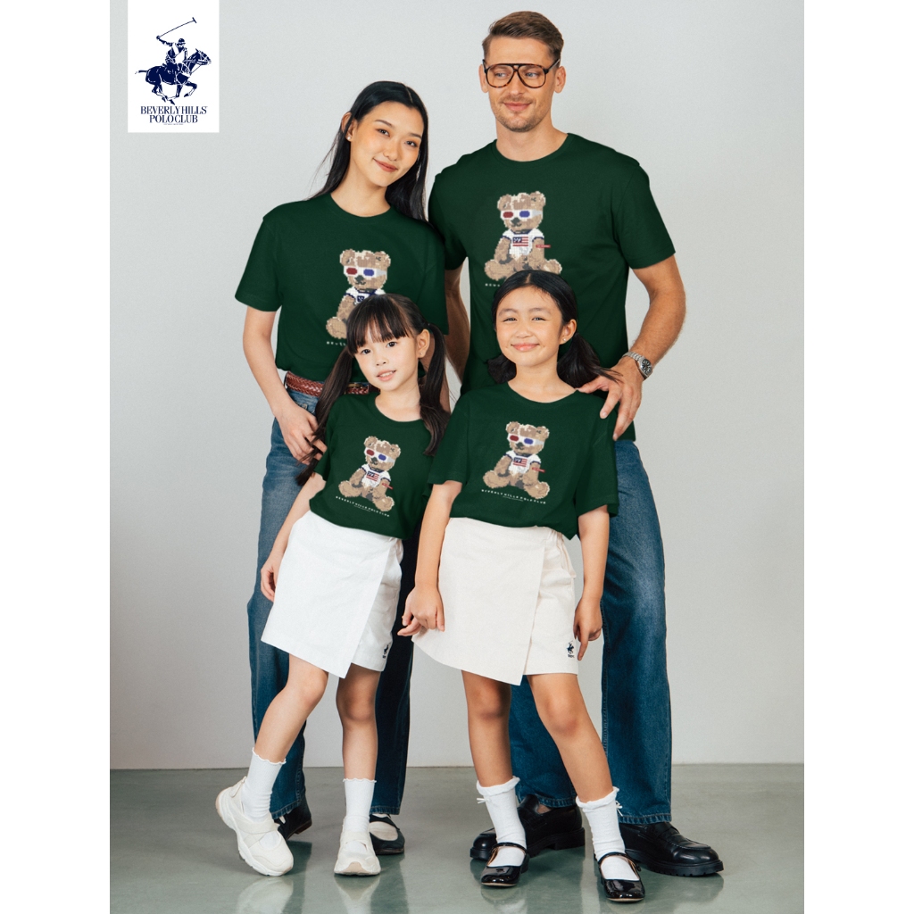 BEVERLY HILLS POLO CLUB  เสื้อยืดคอกลม เด็กและผู้ใหญ่ รุ่น BNSG109 และ KNSG109