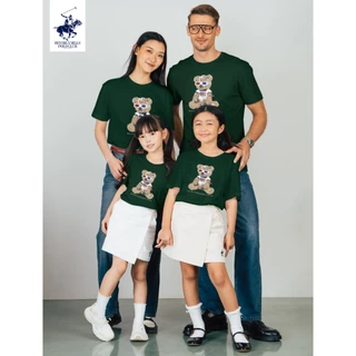 BEVERLY HILLS POLO CLUB เสื้อยืดคอกลม เด็กและผู้ใหญ่ รุ่น BNSG109 และ KNSG109