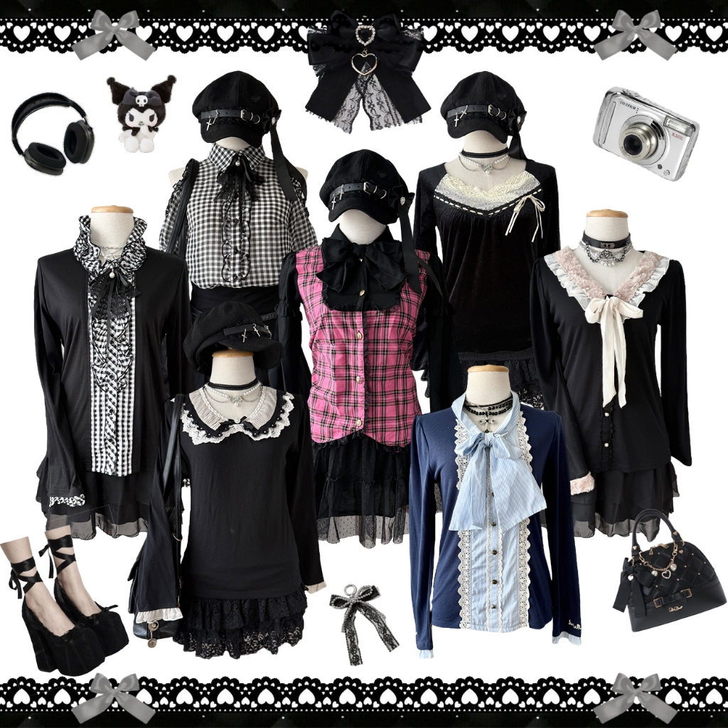 ˚.🎀༘⋆ เสื้อ Shojo fairy coquette Axes femme ป้ายญี่ปุ่น มือสอง ˚.🎀༘⋆