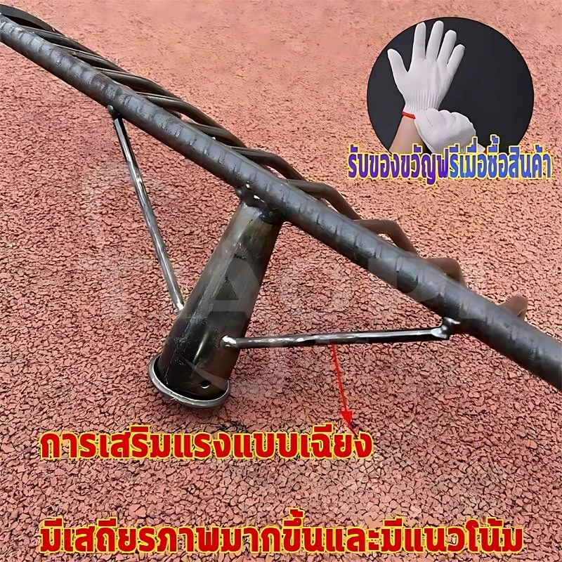 คราดเหล็ก 7/9/11/13 ฟัน ด้ามไม้ กำจัดวัชพืช พรวนดิน thumbnail 4