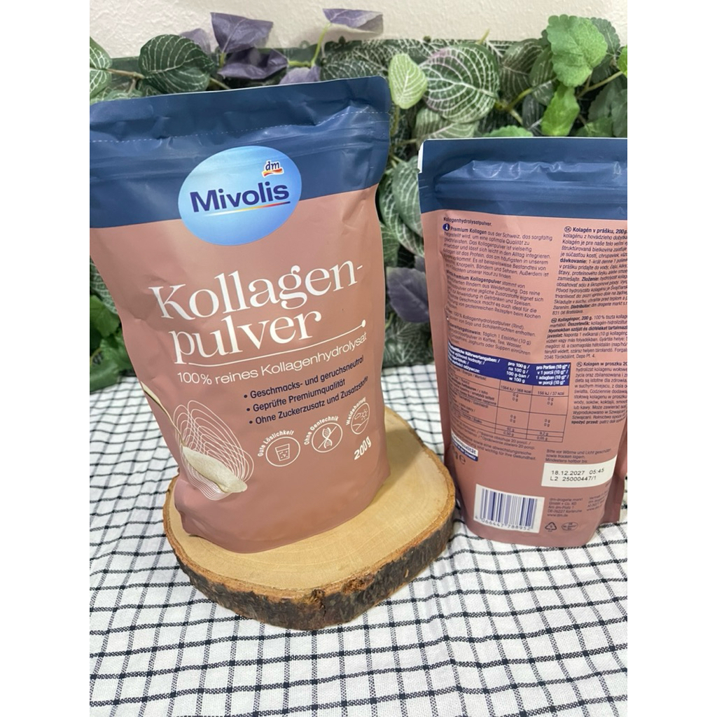 คอลลาเจนผง 100% จากเยอรมัน Mivolis Kollagenpulver 200g.