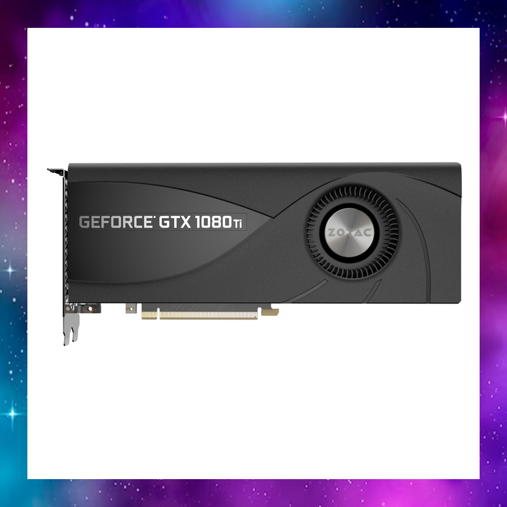 VGA (การ์ดแสดงผล) ZOTAC GTX1080Ti 1080TI BLOWER 11GB DDR5X ใช้งานปกติ