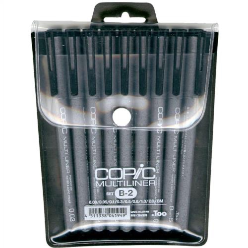 Copic Multiliner Set 7/9 I ชุดปากกาตัดเส้นหมึกกันน้ำโคปิค