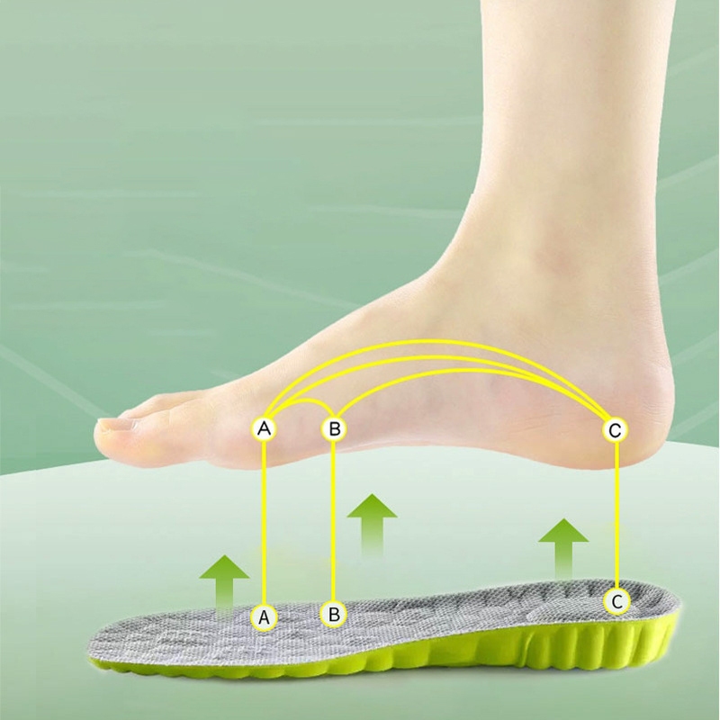 GFShop ป้องกันปัญหากลิ่นไม่พึงประสงค์ แผ่นรองเท้าเพิ่มความสูง นุ่มสบายลดแรงกดทับ กันเหงื่อได้อย่างมีประสิทธิภาพ