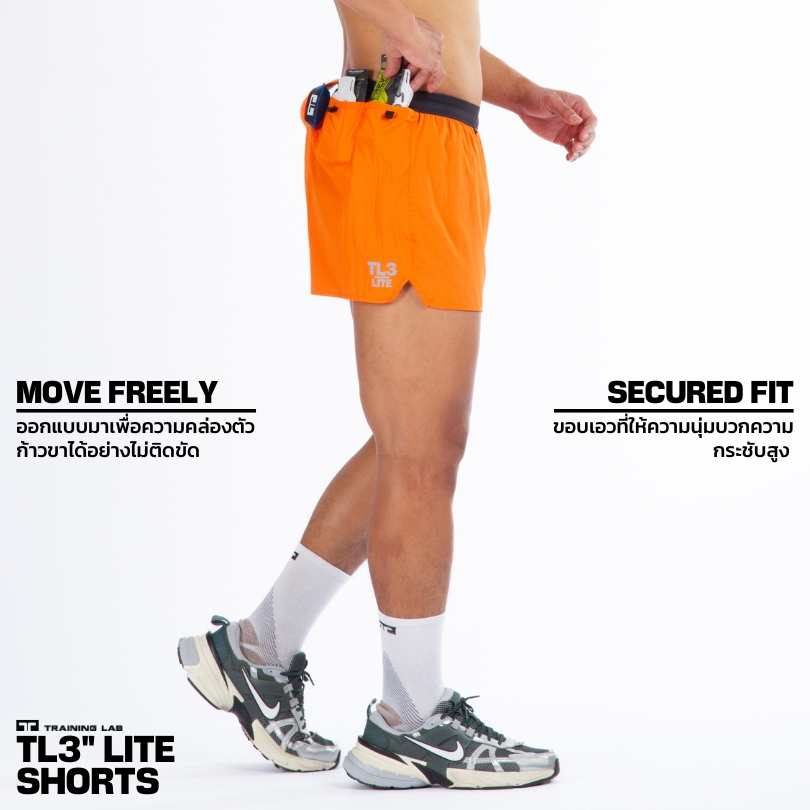 TL3” LITE SHORTS กางเกงวิ่งรุ่น 3 นิ้ว ไลท์ (25123O)