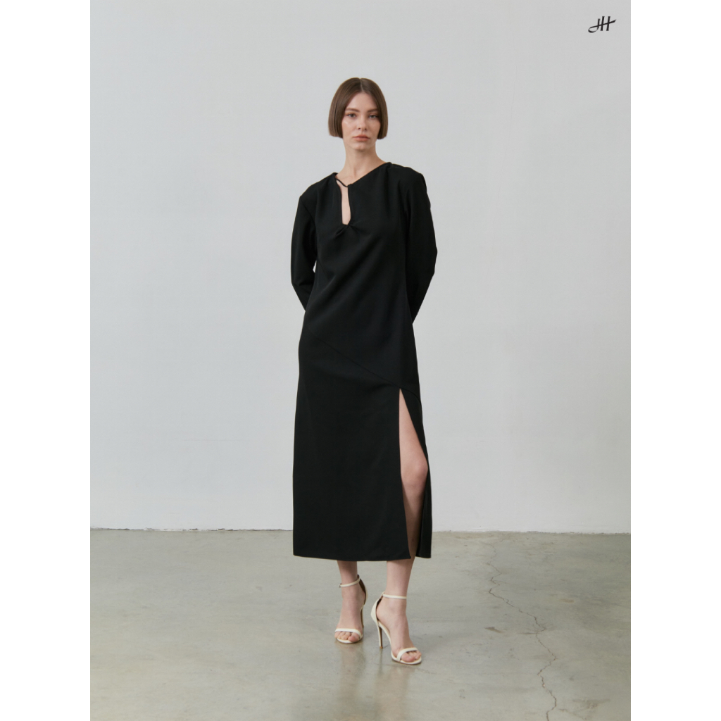 Junes Hope - Cleo Dress เดรสแขนยาว เดรสทำงาน ชุดทำงาน ชุดยาว เสื้อผ้าผู้หญิง