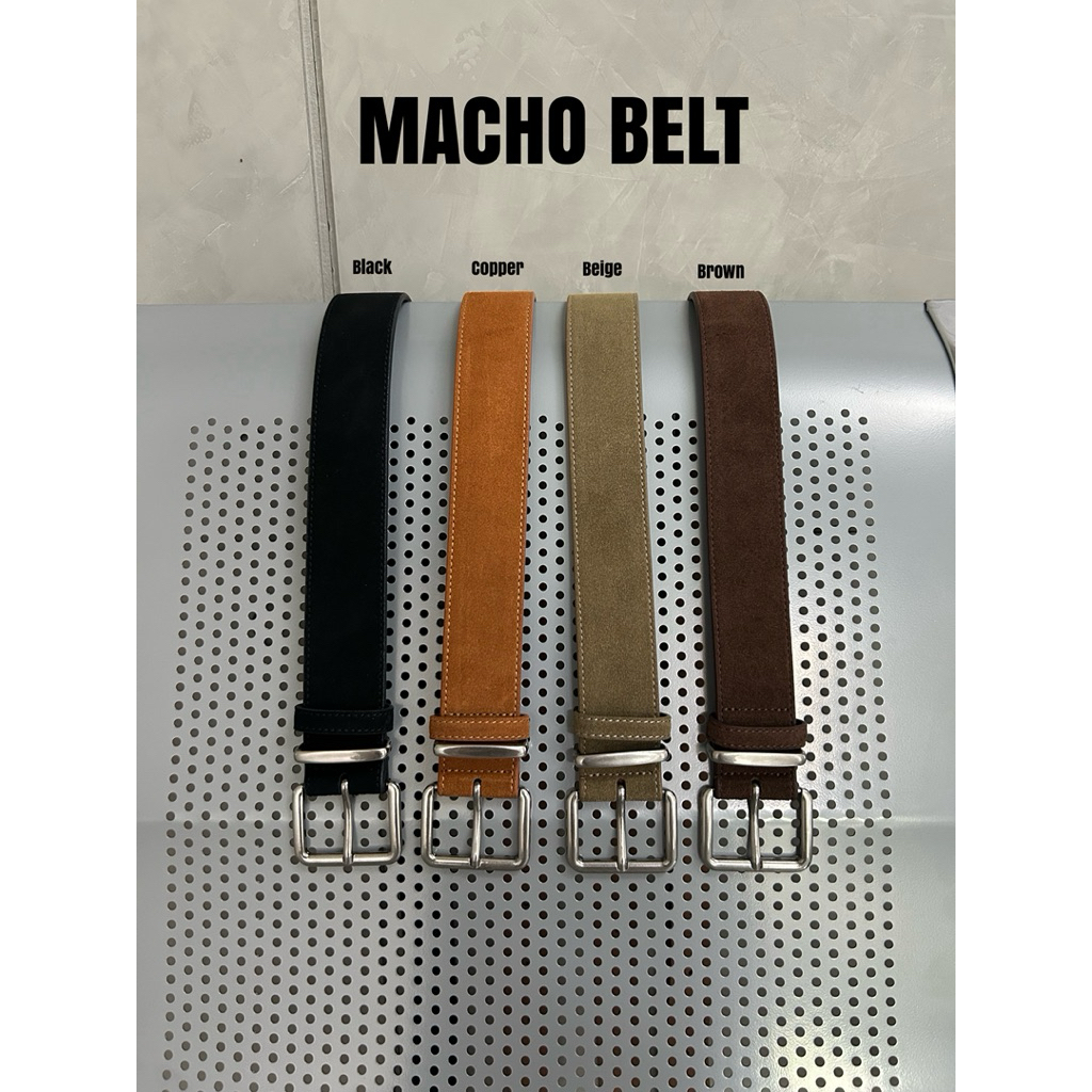 JIRANAN STUDIO - MACHO BELT เข็มขัดหนังกลับ 🏈⚾️