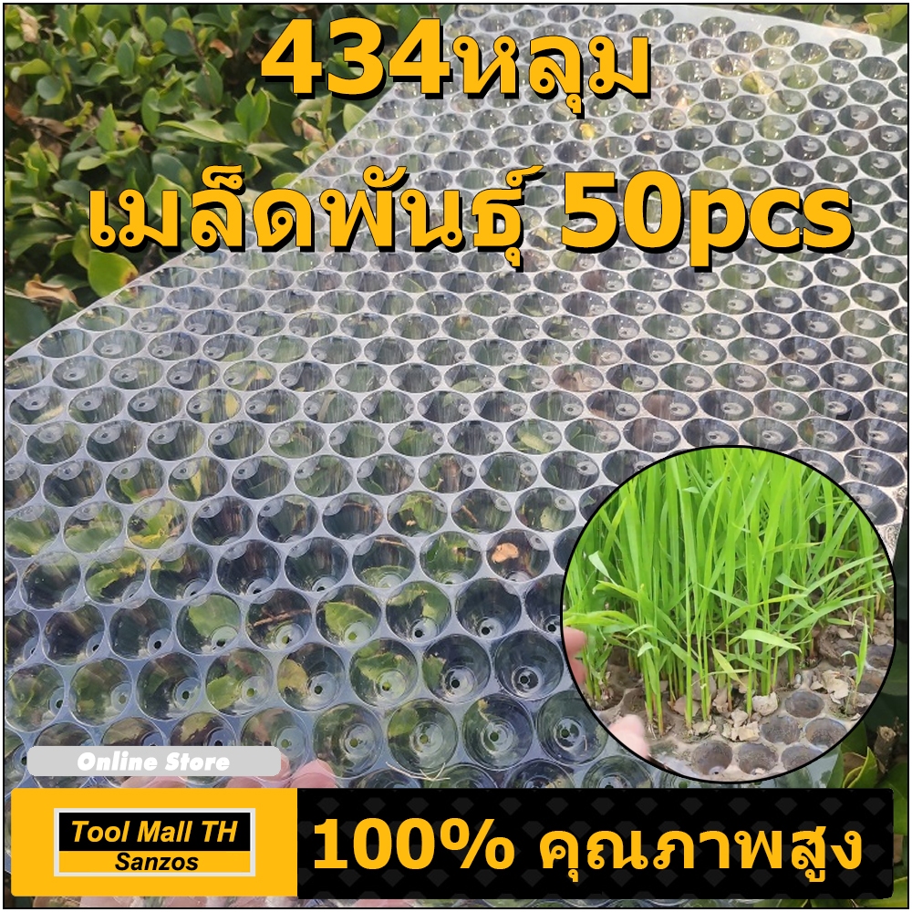 434หลุม เมล็ดพันธุ์ 50pcs ถาดเพาะกล้า ถาดเพาะชำ ถาดเพาะเมล็ด ถาดเพาะปลูกผัก เมล็ด