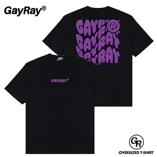 เสื้อโอเวอร์ไซส์ Cotton 100% GayRay Ripple เสื้อยืดโอเวอร์ไซส์ Oversize เสื้อยืดผู้ชาย ผู้หญิง สตรีทแฟชั่น