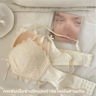 Rilove shop บราลูกไม้แฟชั่น มีฟองน้ำ ไม่มีโครง สวมใส่สบาย เซ็กซี่ เหมาะสำหรับไซส์เล็ก อก32-38 นิ้ว บราคัพAB