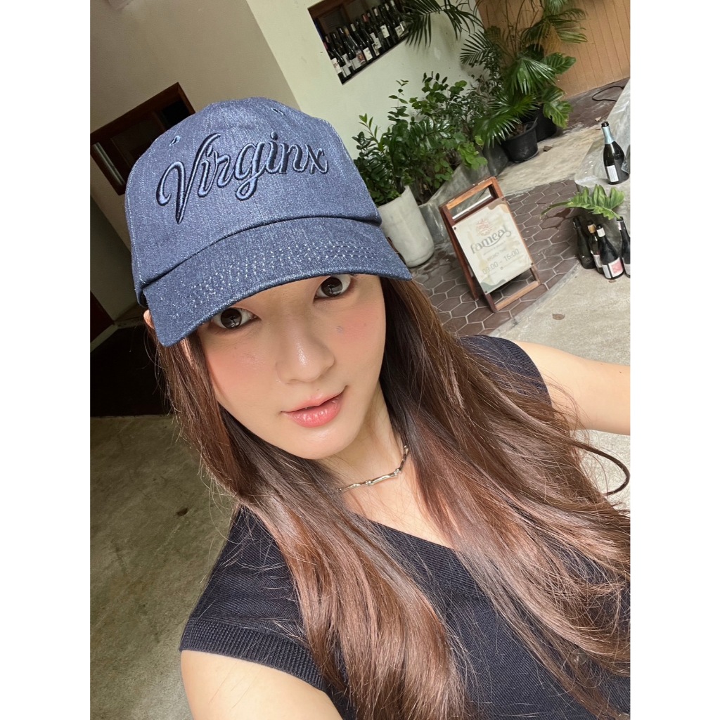 VIRGINX Double Denim Cap ,deep navy