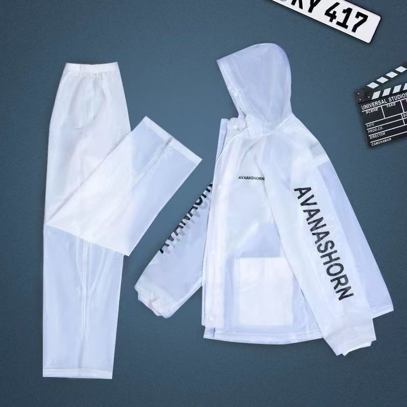 ชุดกันฝน มีแถบสะท้อนแสง เสื้อกันฝนมอเตอร์ไซค์ Motorcycle raincoat