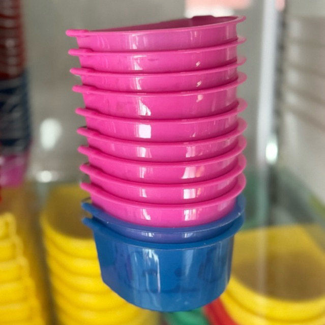 ถ้วยน้ำนกแขวนกรง ทรงโค้ง ENG (12ชิ้น)