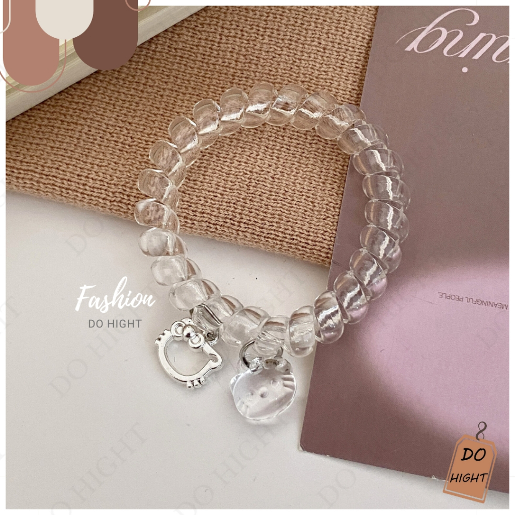 พร้อมส่ง⚡ มีเก็บเงินปลายทาง💸 ยางรัดผม แบบเกลียว สไตล์เกาหลี (ราคาต่อ 1 เส้น) : Do hight - รูปที่ 7