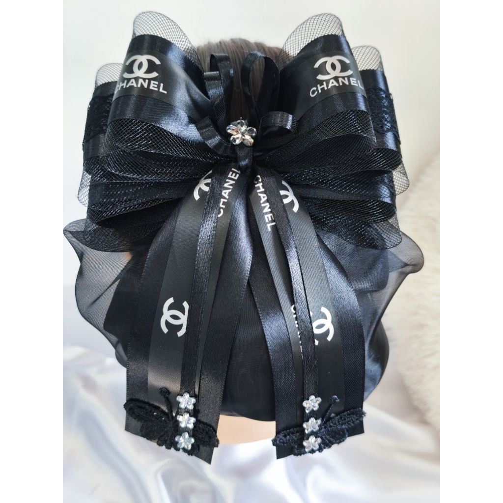 กิ๊ฟ+เน๊ตคลุมผม  ขนาดใหญ่ 15.5 cm. ** ราคาส่ง **โบว์เด้งไม่แบน ตัวกิ๊ฟใหญ่แข็งแรง**หมดสต็อกรอบนี้ราคาปรับขึ้นตามวัสดุ - รูปที่ 7