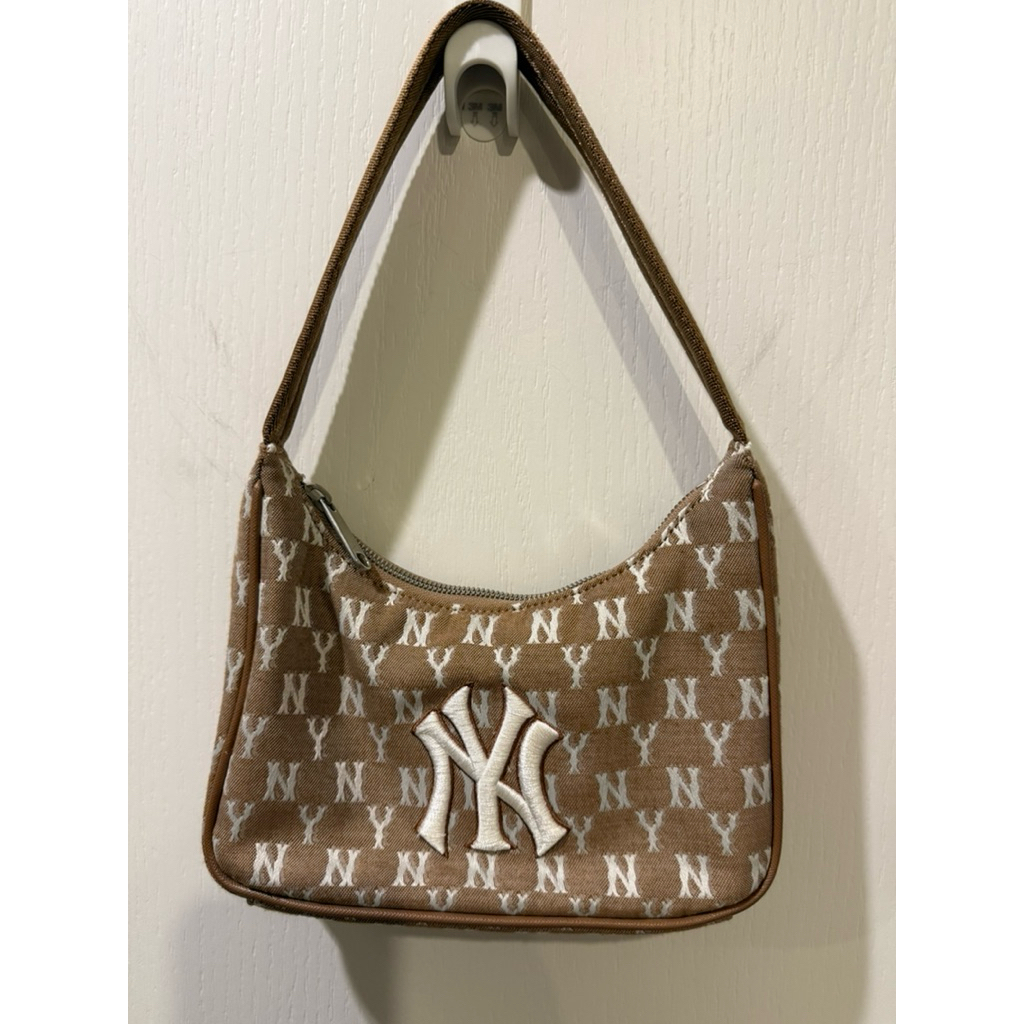 MLB monogram jacquard hobo bag