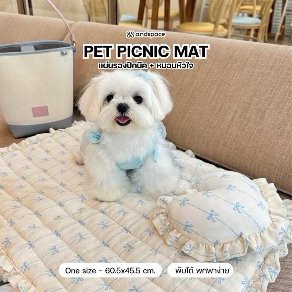 เสื่อปิกนิคสัตว์เลี้ยง PICNIC MAT ใช้ปูรองนั่งอเนกประสงค์ ป้องกันรอยเล็บ หนานุ่มนอนสบาย