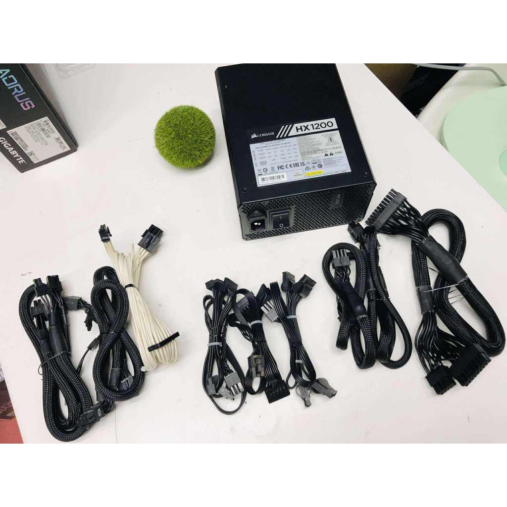 POWER SUPPLY CORSAIR HX1200 - 1200W 80 PLUS PLATINUM ไม่มีกล่อง สายพร้อมใช้ พร้อมสาย pcie 5.0