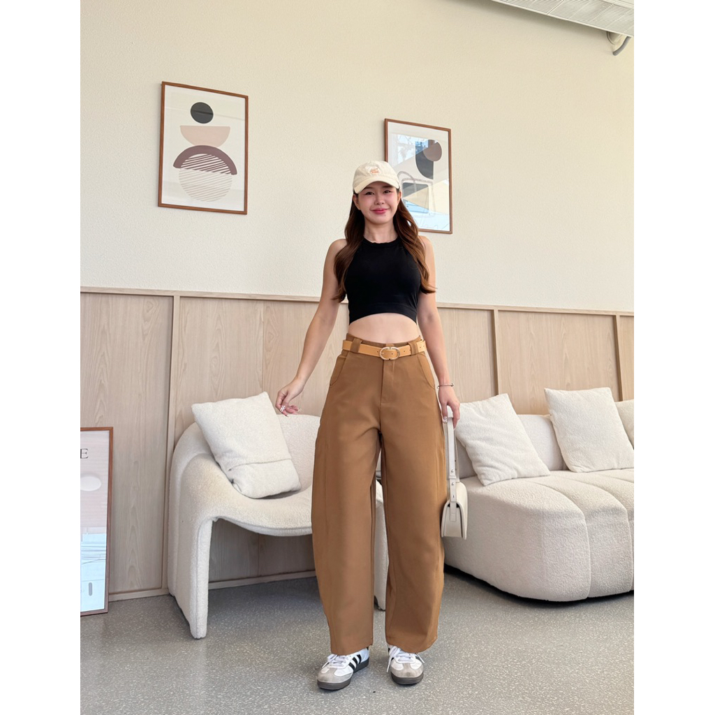 รุ่นใหม่ !NEW HONEY-BEE BALLOON PANTS! ทรงขากระบอกบอลลูน* (อ่านรายละเอียดก่อนสั่งซื้อ) รูปที่ 4