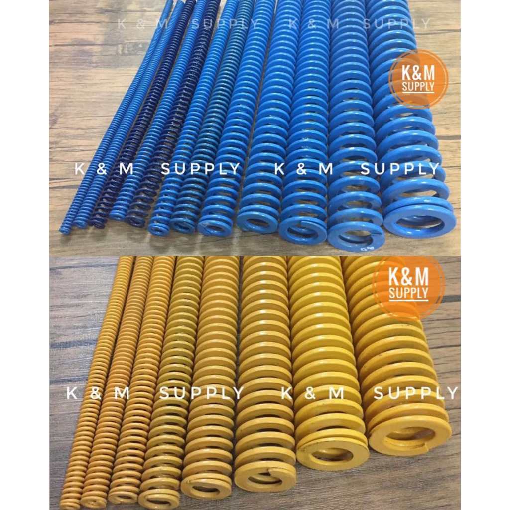 สปริงน้ำเงิน-สปริงเหลือง ยาว 300 mm., BLUE DIE SPRINGS - YELLOE DIE SPRINGS Long 300 mm.