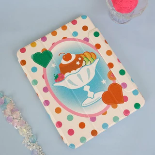 LAONGMOON เคสไอแพดหมุนได้ 360° แบบฝาพับ พิมพ์ลาย Lucky Girl Collection ipad case ใส่ปากกาได้