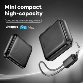 [ CCC ] Remax Power Bank 10000mAh RPP-120 - พาวเวอร์แบงค์ มีสายชาร์จในตัว Type-C ชาร์จเร็ว 22.5W มีสายคล้อง