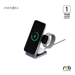 Energea MagTrio 2 (Qi2.2) / Plus (Qi2) แท่นชาร์จแม่เหล็กไร้สาย 3-in-1 Wireless Charging Stand