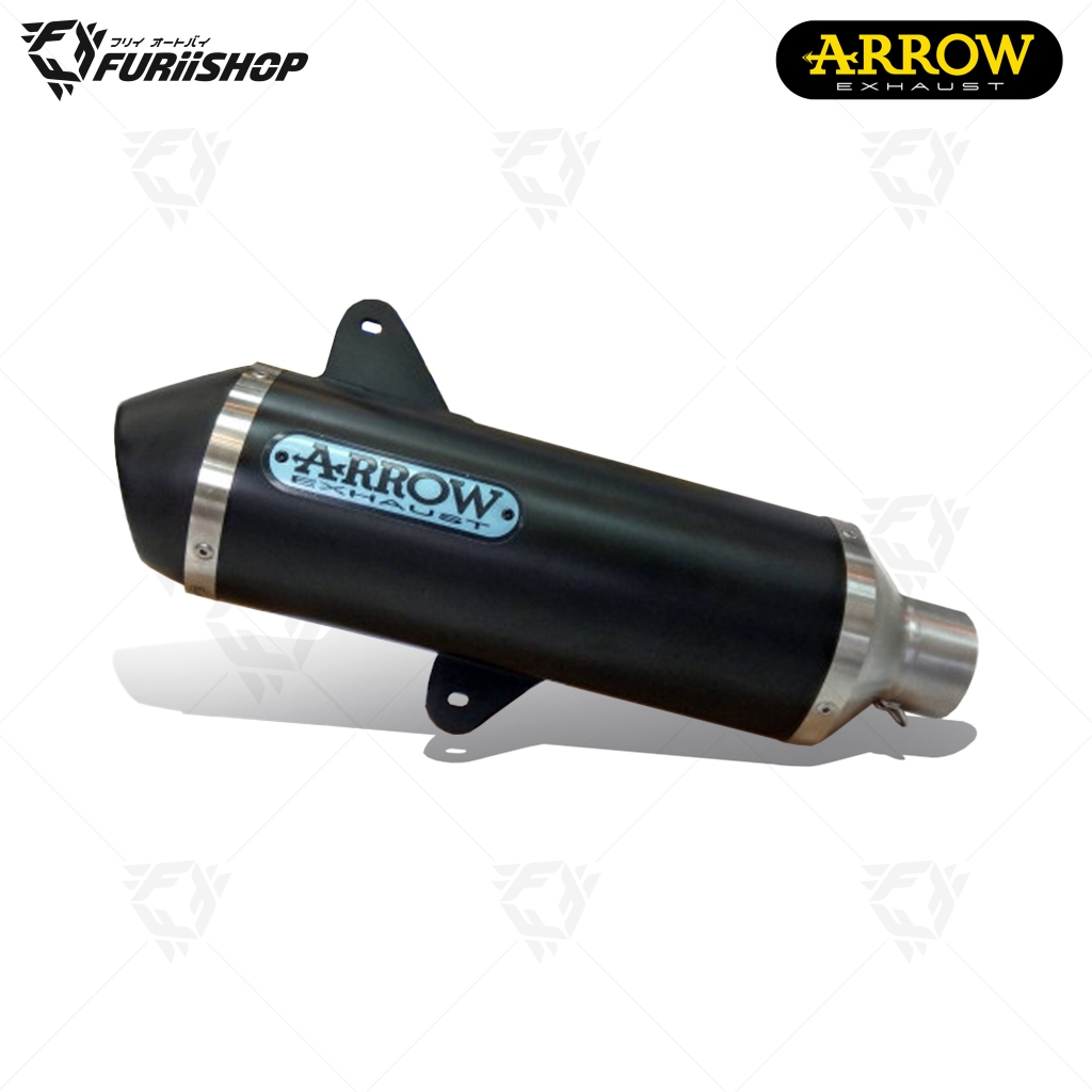 ท่อสูตร/ท่อแต่ง/ท่อไอเสีย Arrow GTS300 Black Slip on : for Vespa GTS300HPE/250 ปี2022 ลงมา