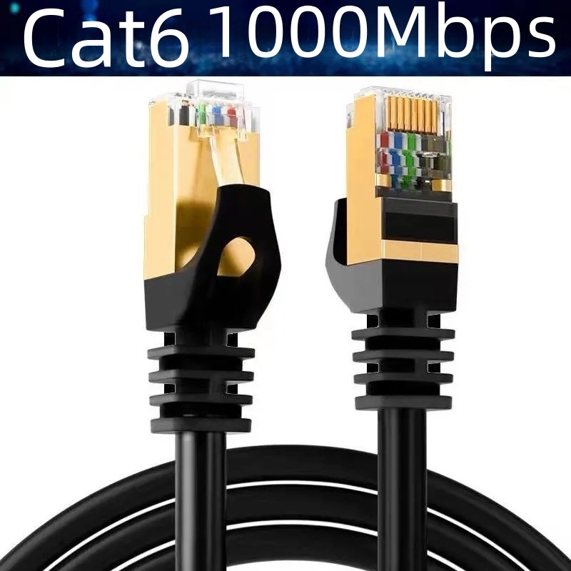 CAT6 1000mbps สายเน็ตเวิร์ค คอมพิวเตอร์ เราเตอร์ โน๊ตบุ๊ค 1/2/3/5/10/15/20 เมตร