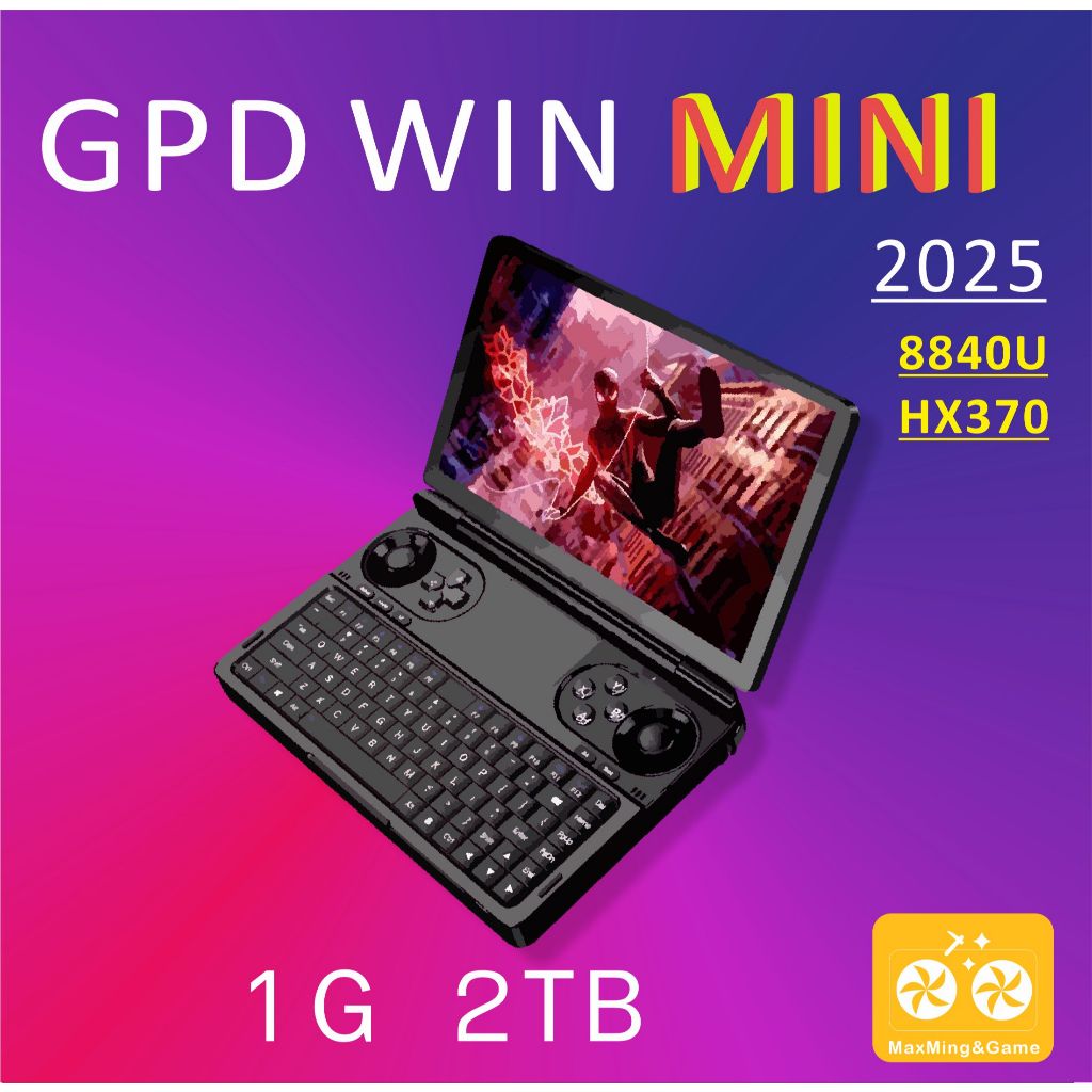 GPD Win Mini 2025 8840U  AI HX 370  ใหม่ 7" 1080p M2 2230 win11 เครื่องเล่นเกมพกพา
