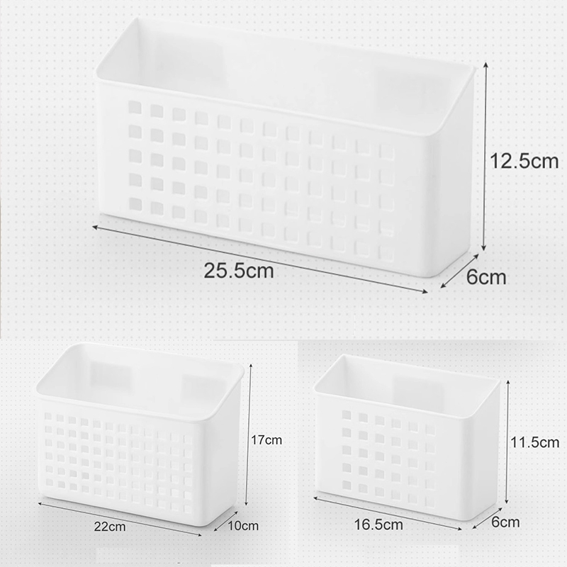 กล่องเก็บของติดตู้เย็น แม่เหล็กดูด กล่องจัดเก็บความจุใหญ่ ติดแผ่นดูด แข็งแรงรับน้ำหนักได้มาก ชั้นเก็บของในครัว - รูปที่ 3