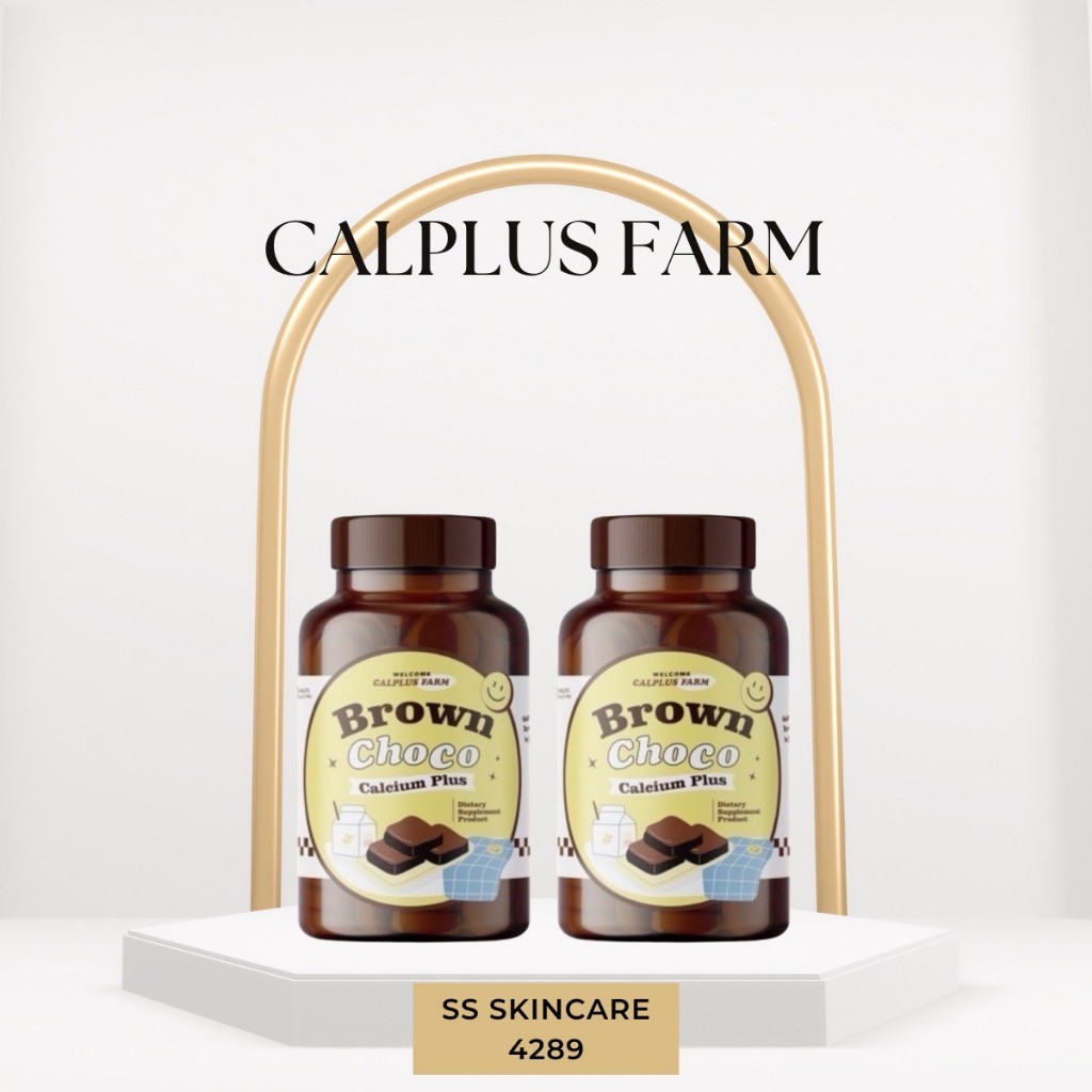 Calplus Farm BrownChoco 1แถม1 แคลพลัส ฟาร์ม แคลเซียมสูง รสช็อกโก้ อาหารเสริม