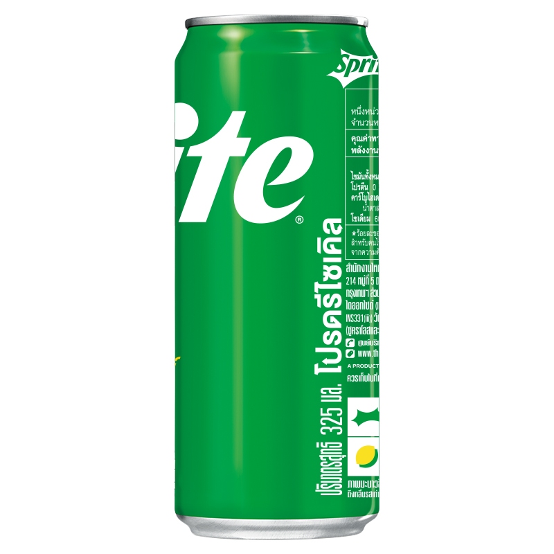 [จัดส่งเฉพาะกทม. ปริมณฑลและชลบุรี] สไปรท์ น้ำอัดลม 325 มล. 6 กระป๋อง Sprite Soft Drink Original 325ml Pack 6 - รูปที่ 3