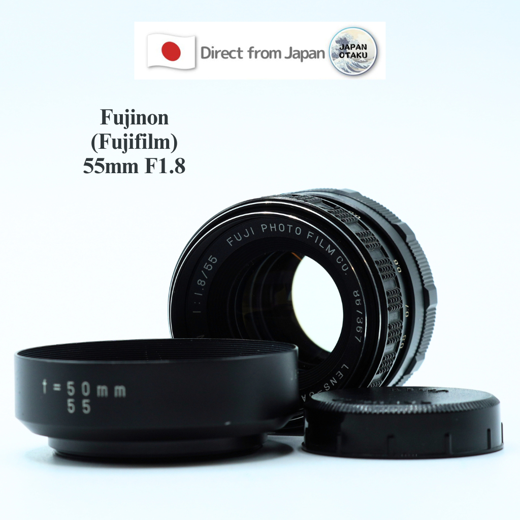 [มือสองในญี่ปุ่น] " เลนส์วินเทจ " FUJINON FUJI PHOTO Fujifilm 55mm f/1.8 ประเทศญี่ปุ่น
