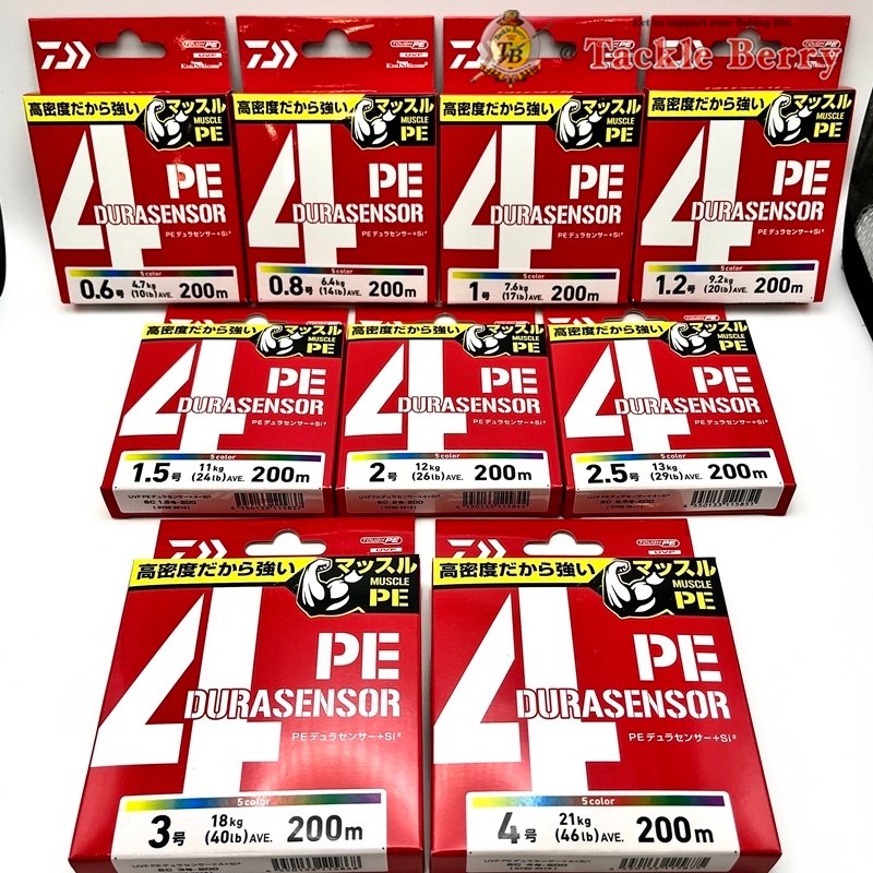 สาย PE Daiwa DURASENSOR X 4 200 (5 Color)